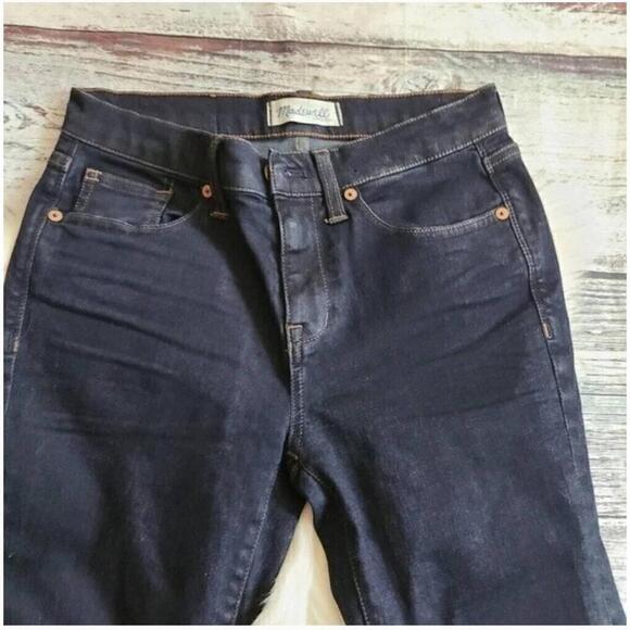 Madewell Skinny Skinny Ankle Jeans Dark Wash Five Pockets Size 26 - Picture 3 of 7